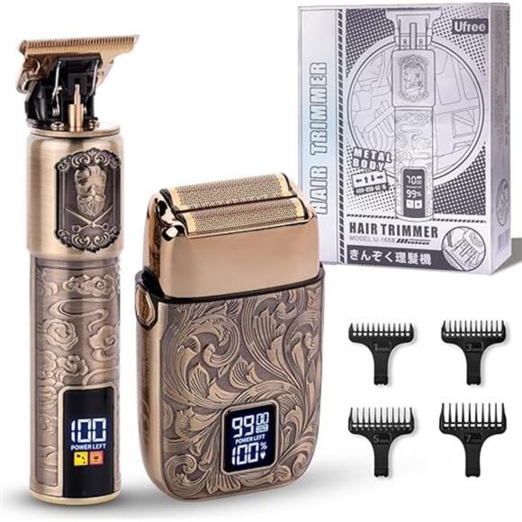 Foil Shavers Electric Razor for Men, Beard Trimmer Grooming Shaving Kit - Picture 7 of 7